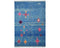 8x11 Moroccan Blue Hand Woven Wool Area Rug